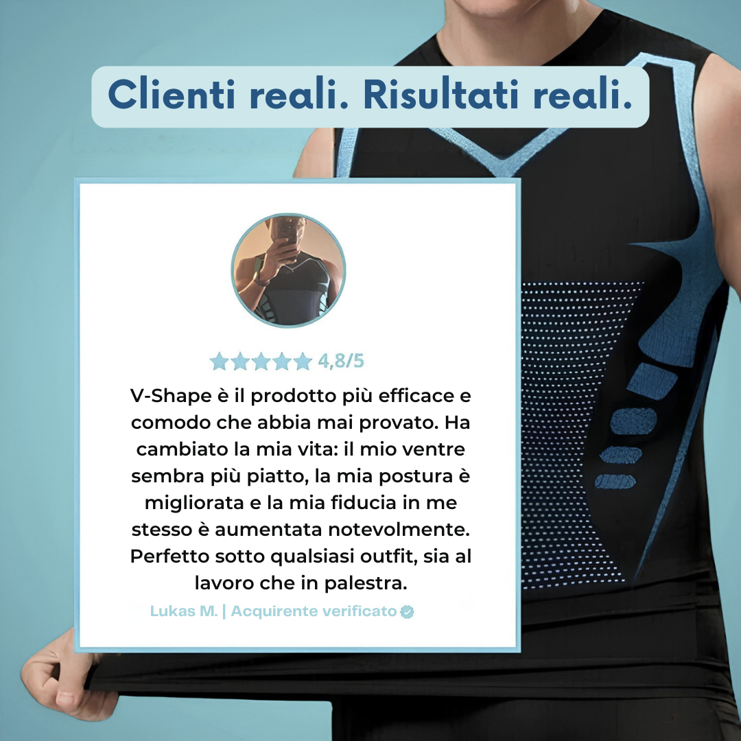 V-Shape – Senti la forza della fiducia in te stesso, dell’energia e della forza interiore.