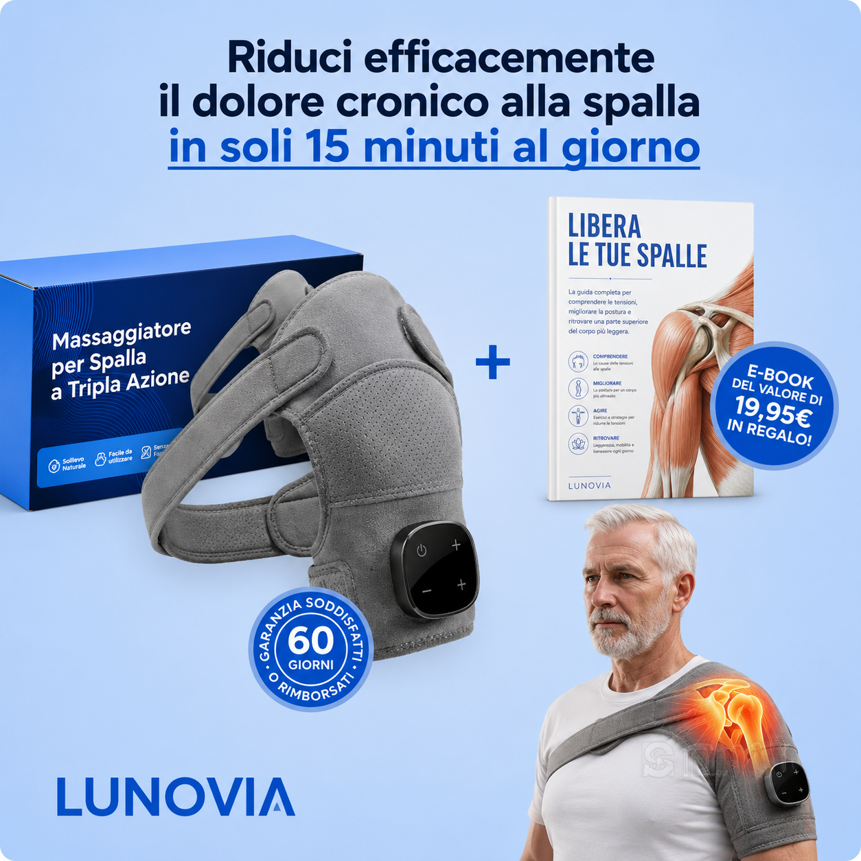 Massaggiatore per spalle 3 in 1 - Lunovia